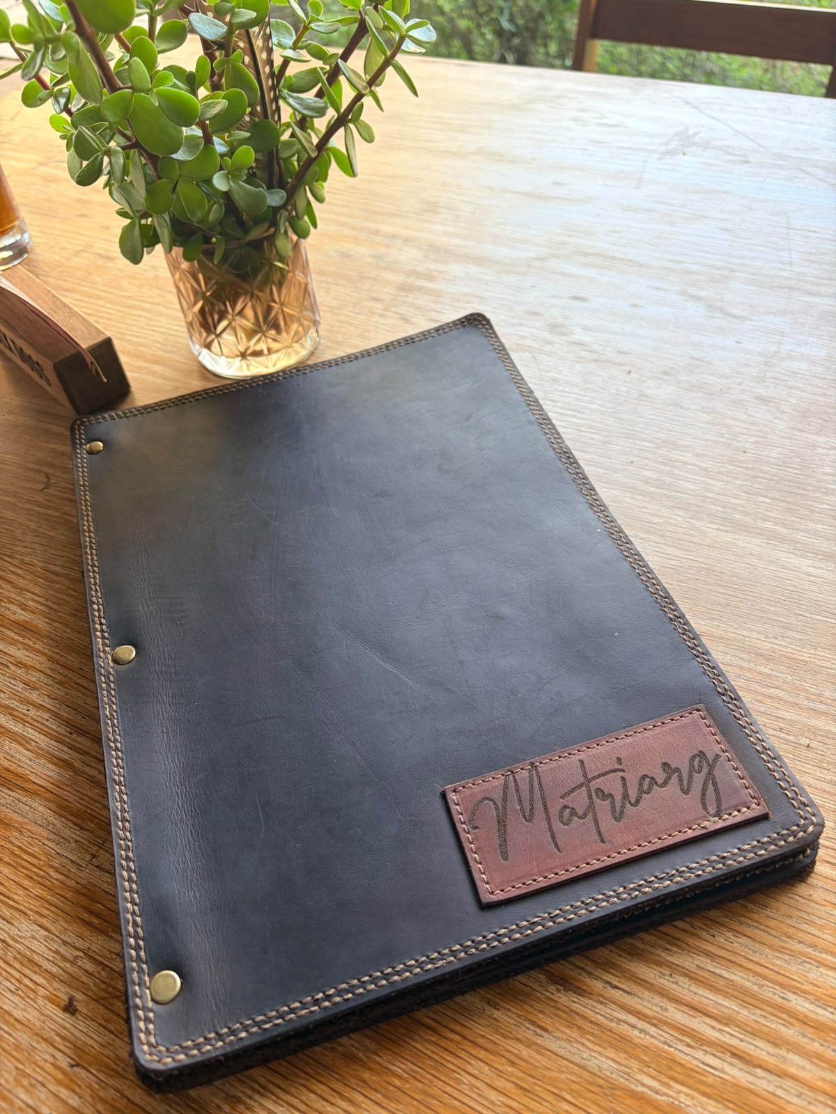A4 Leather Menu Cover